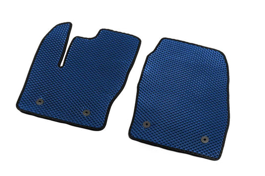 EVA mats (manual transmission, blue) for Ford Connect 2014-2021 - Reelken Auto