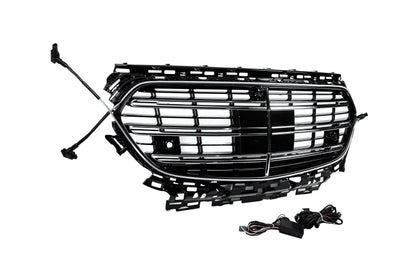 Front Grille in W223 AMG-Line Style with LED for Mercedes E-сlass W214 2023- - image 4
