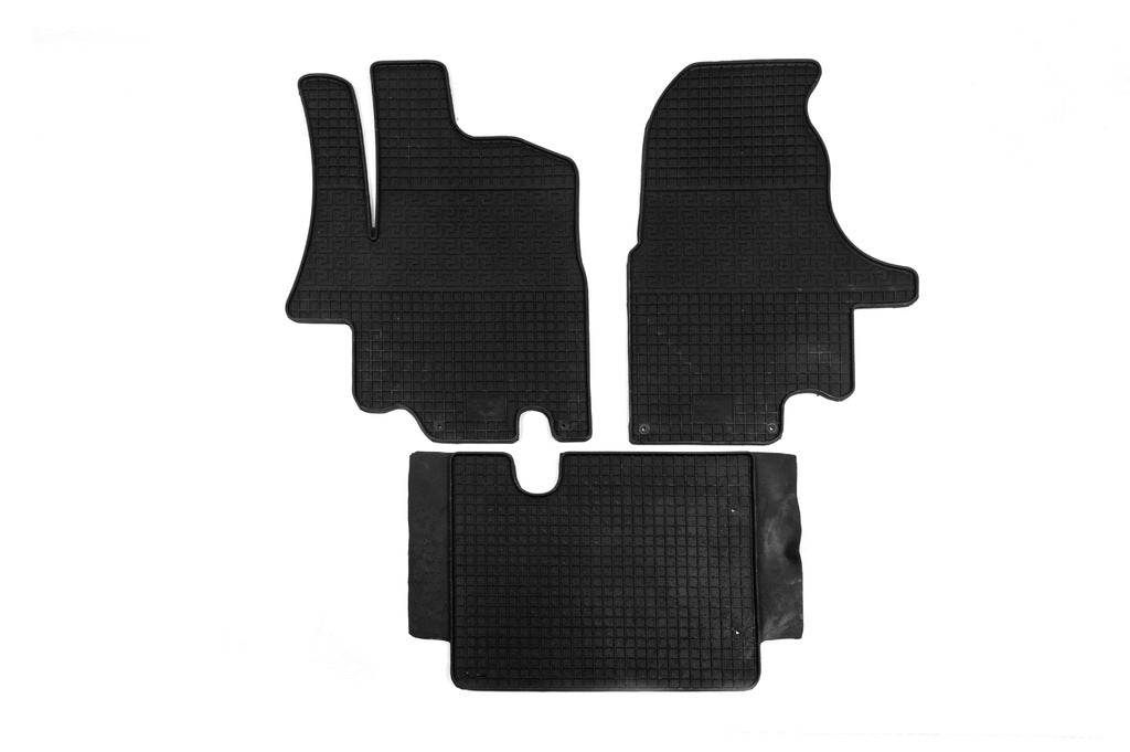 Rubber mats (3 piece, Polytep) for Opel Movano 2004-2010 - Reelken Auto
