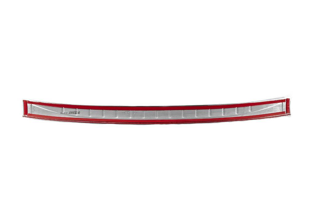 Cover on the rear bumper 3D/Cabrio (OmsaLine, stainless steel) for Fiat 500/500L - Reelken Auto