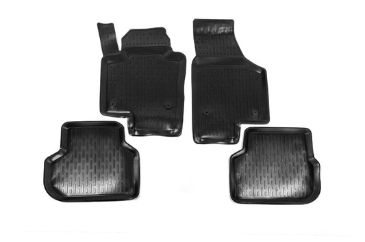 Rubber Floor Mats (4 pcs, Niken 3D) for Volkswagen Jetta 2011-2018 - image 1