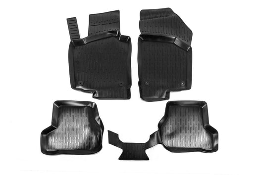 Rubber Floor Mats (4 pcs, Niken 3D) for Volkswagen Golf 6 2008-2014 - image 1