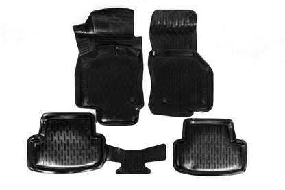 Rubber Floor Mats (4 pcs, Niken 3D) for Volkswagen Golf 7/E-Golf 2012-2020 - image 1