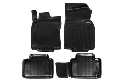 Rubber Floor Mats (4 pcs, Niken 3D) for Nissan X-trail T32/Rogue 2014-2021 - image 1