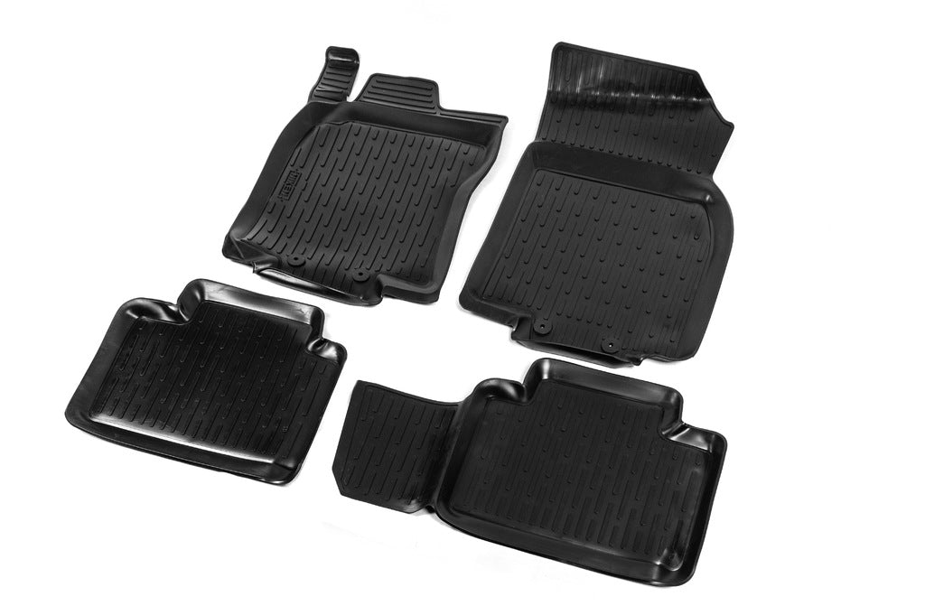 Rubber Floor Mats (4 pcs, Niken 3D) for Nissan X-trail T32/Rogue 2014-2021 - image 2