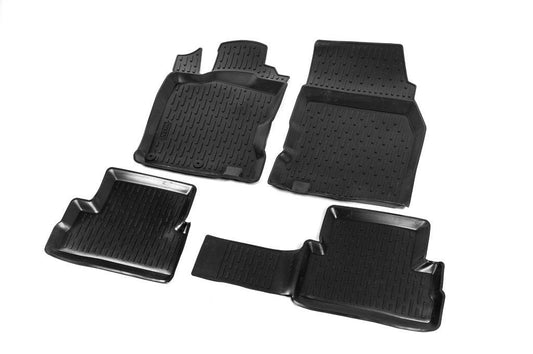 Rubber mats (4 pieces, Niken 3D) for Nissan Qashqai 2014-2021 - Reelken Auto