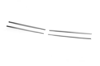 Slim Chrome Grille Covers (4 pcs, Stainless Steel) for Volkswagen Golf 5 2003-2009 - image 3