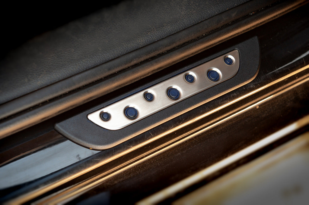 Door sill protectors (Dotline, 4 pcs, stainless steel) for Volkswagen Passat B7 2012-2015 - image 3