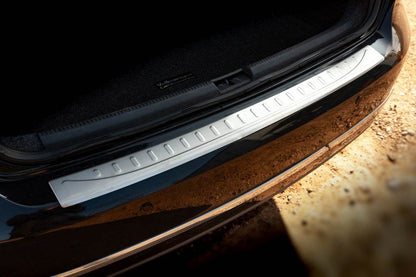 Rear bumper pad OmsaLine MAT (Sedan, stainless steel) for Volkswagen Passat B7 2012-2015 - Reelken Auto
