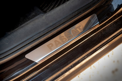 Door Sill Protectors Carmos V1 (4 pcs, Stainless Steel) for Volkswagen Passat B7 2012-2015 - image 3