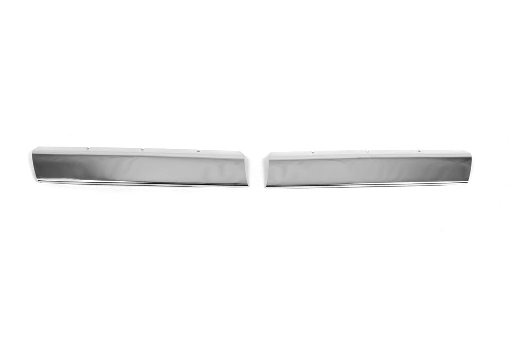 Covers for the center of the grate (2 pcs, stainless steel) for Volkswagen T5 Transporter 2003-2010 - image 1