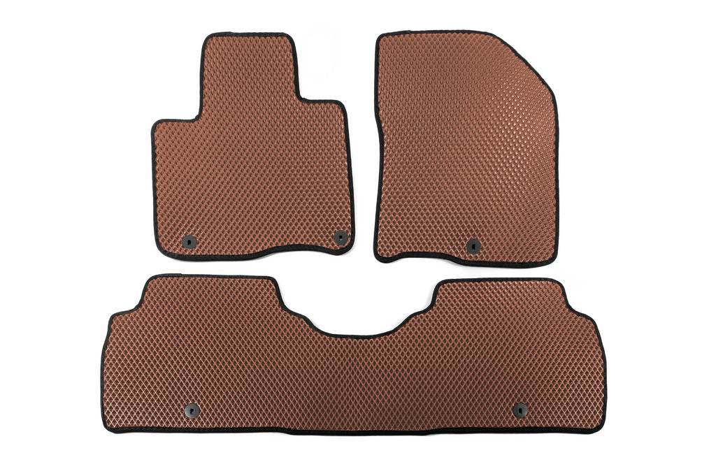 Carpets 2019+ 5 seater (EVA, Brown) for Kia Sorento IV MQ4 2020- - Reelken Auto