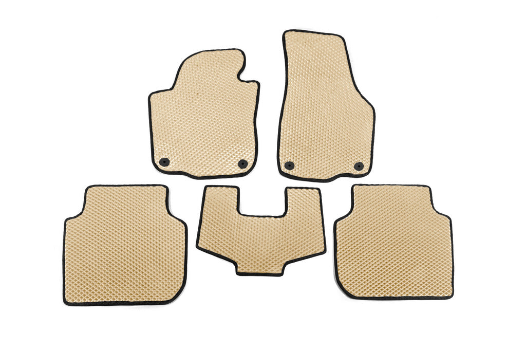 EVA Floor Mats (USA, Beige) for Volkswagen Passat B7 2012-2015 - image 1