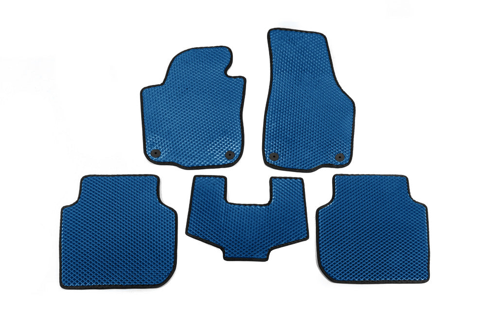 EVA Floor Mats (USA, Blue) for Volkswagen Passat B7 2012-2015 - image 1