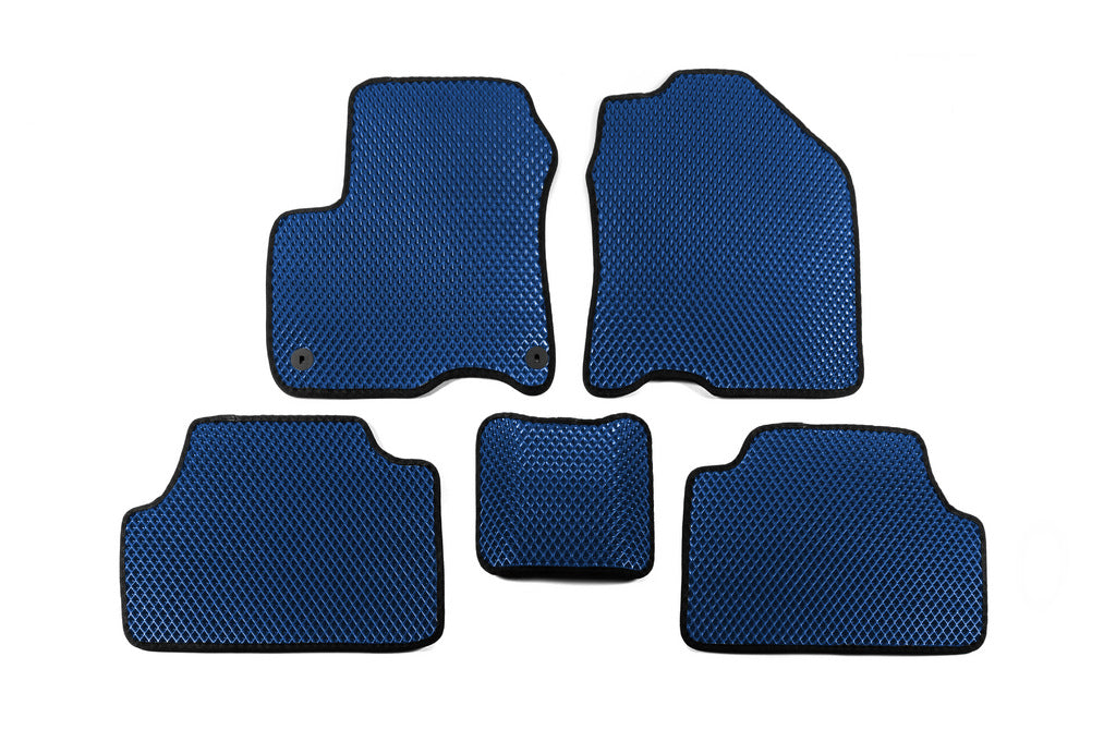 EVA Floor Mats V1 (Electric, Blue) for Hyundai Kona 2017-2023 - image 1