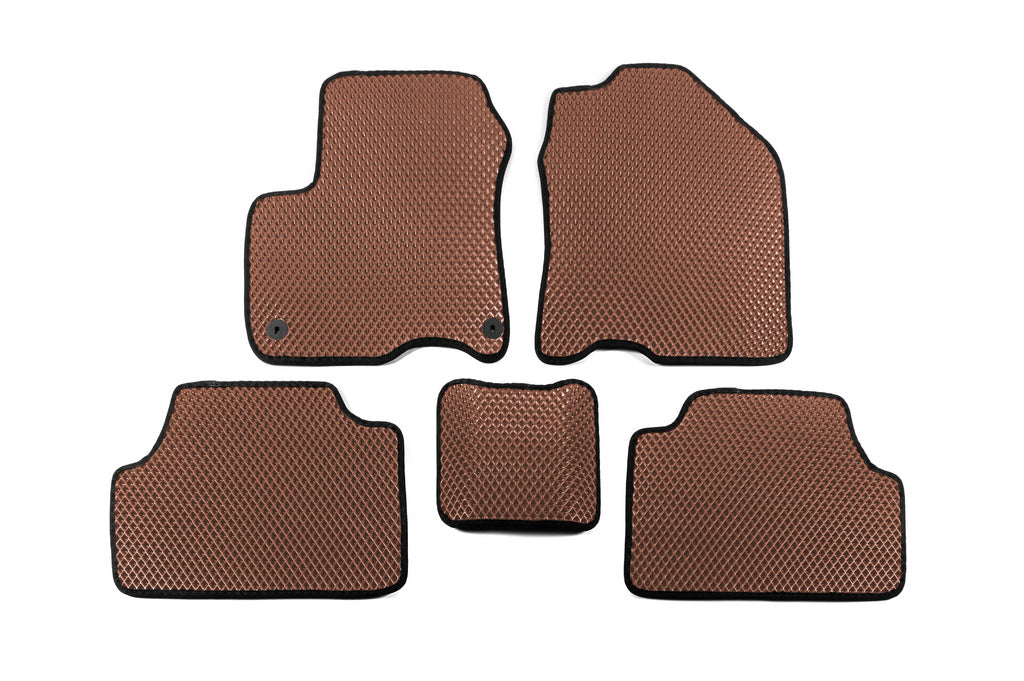 EVA Floor Mats V1 (Electric, Brown) for Hyundai Kona 2017-2023 - image 1