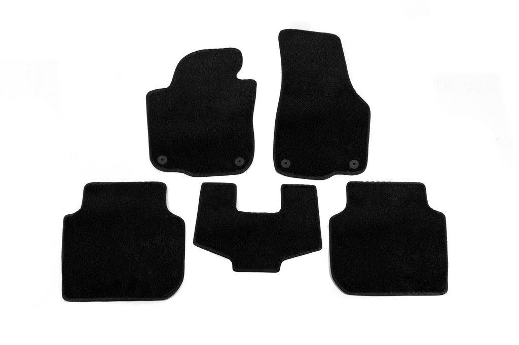 Textile Floor Mats Premium (USA, Black) for Volkswagen Passat B8 2015-2023 - image 1