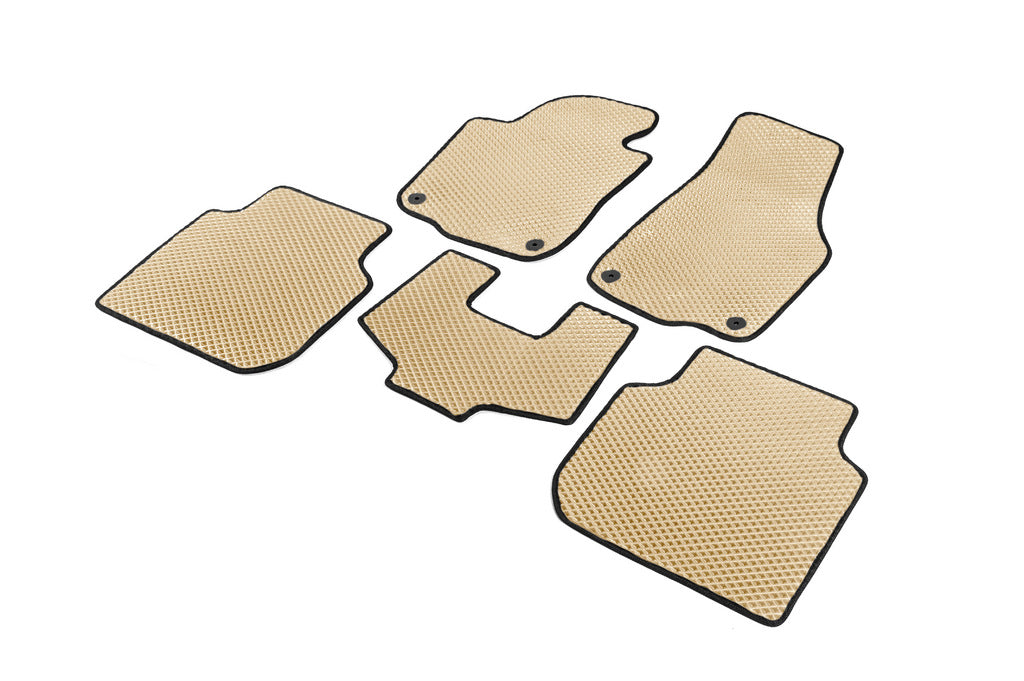 EVA Floor Mats (USA, Beige) for Volkswagen Passat B7 2012-2015 - image 2