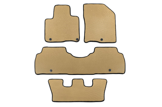 Floor Mats 2019+ 7-Seater (EVA, Hybrid, Beige) for Kia Sorento IV MQ4 2020- - image 1