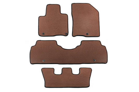 Carpets 2019+ 7 seater (EVA, Brown) for Kia Sorento IV MQ4 2020- - Reelken Auto