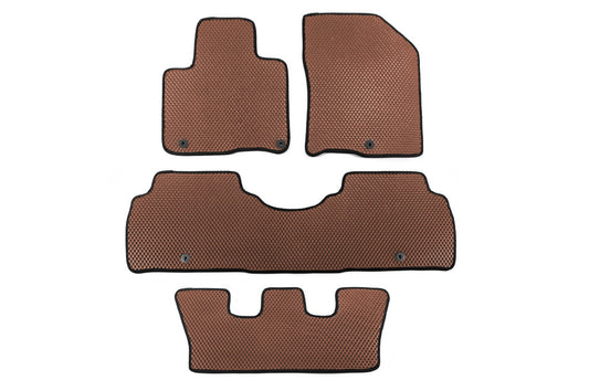 Floor Mats 2019+ 7-Seater (EVA, Hybrid, Brown) for Kia Sorento IV MQ4 2020- - image 1