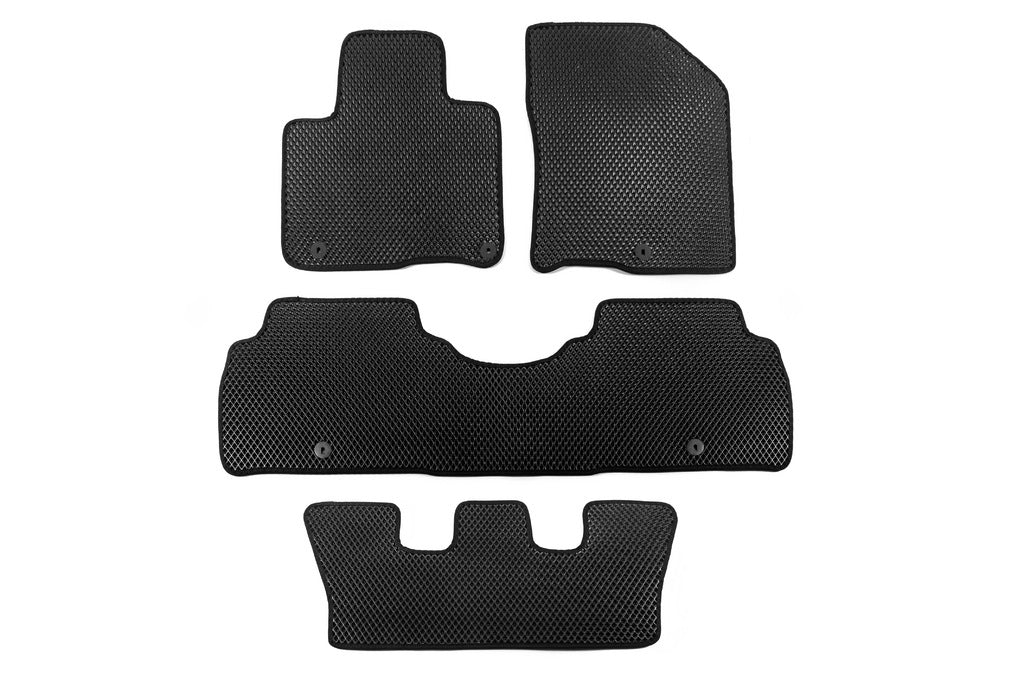 Floor mats 2019+ 7-seater (EVA, Hybrid, black) for Kia Sorento IV MQ4 2020- - image 1