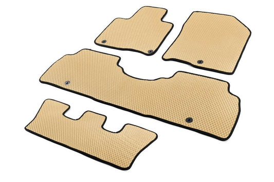 Carpets 2019+ 7 seater (EVA, Beige) for Kia Sorento IV MQ4 2020- - Reelken Auto
