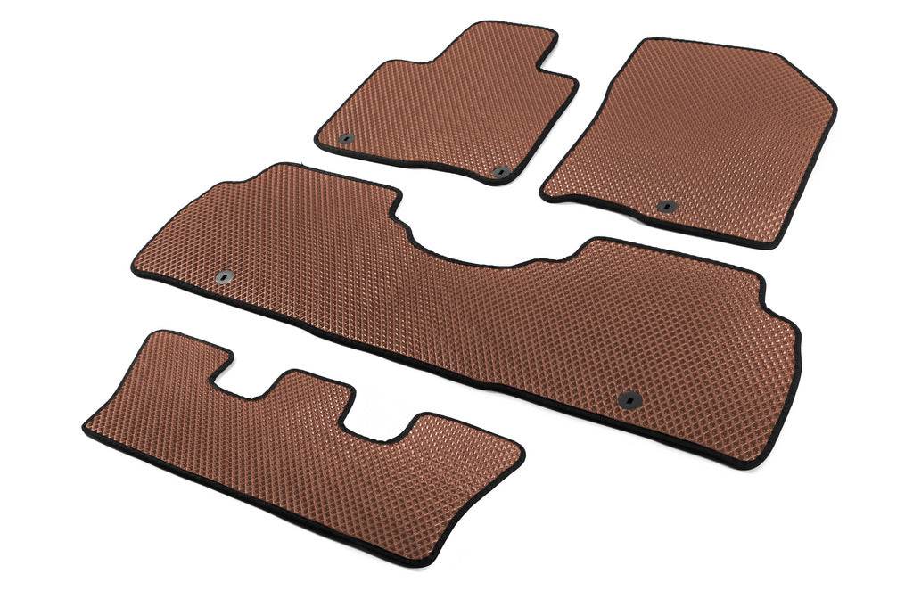 Carpets 2019+ 7 seater (EVA, Brown) for Kia Sorento IV MQ4 2020- - Reelken Auto