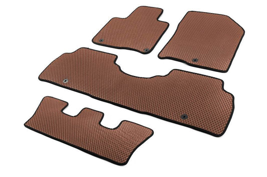 Carpets 2019+ 7 seater (EVA, Brown) for Kia Sorento IV MQ4 2020- - Reelken Auto