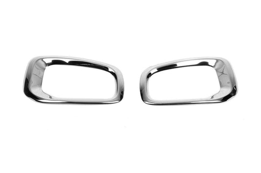 Chrome on fog lights 2014-2018 (2 stainless steel pieces) for Jeep Renegade - Reelken Auto