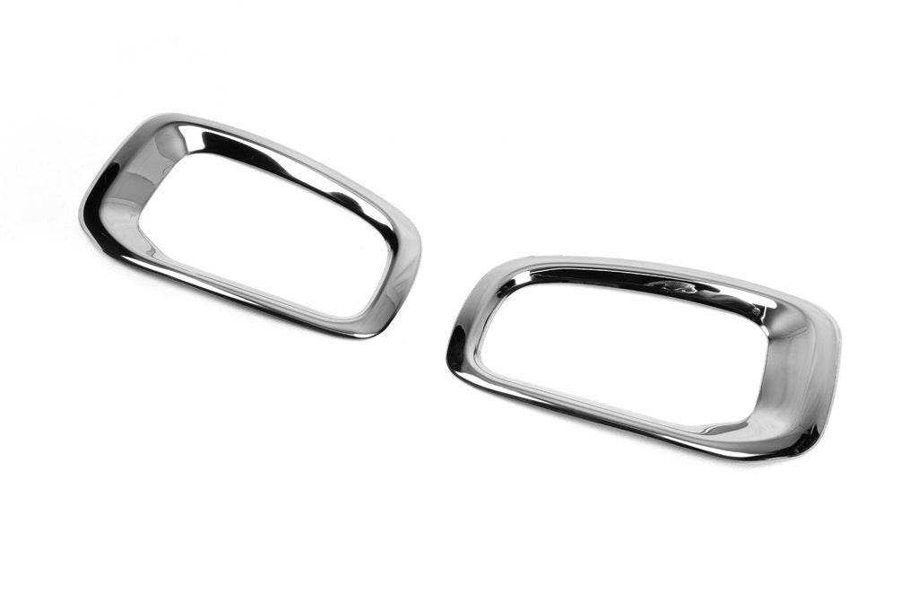 Chrome on fog lights 2014-2018 (2 stainless steel pieces) for Jeep Renegade - Reelken Auto
