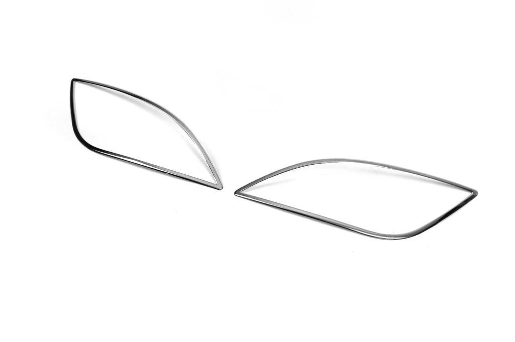 Chrome trim on fog (2 pcs, stainless steel.) for Hyundai I-20 2012-2014 - Reelken Auto