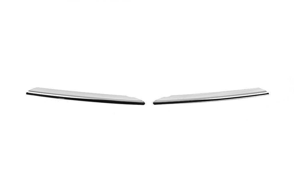 Covers for fog lights OmsaLine (2 pcs., stainless steel) for Honda Civic Sedan X 2016-2021 - Reelken Auto