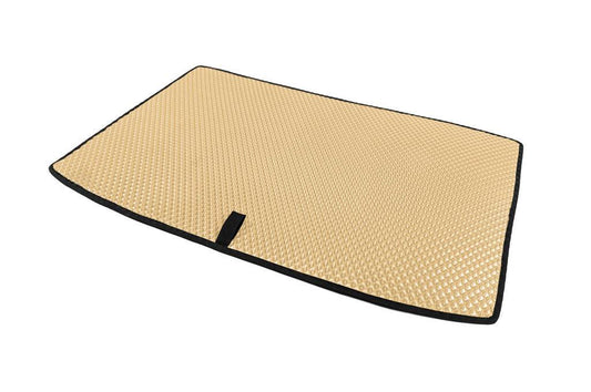 Trunk mat Electric (Beige. EVA) for Hyundai Kona 2017-2023 - Reelken Auto