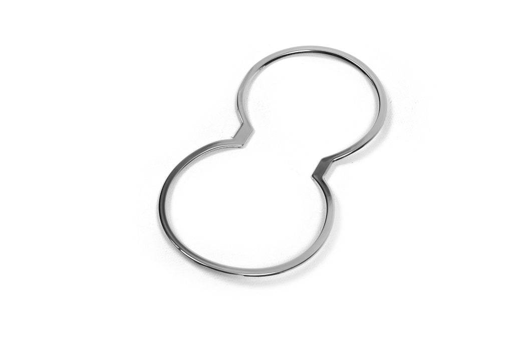 Cup holder rings (stainless) for Hyundai IX-35 2010-2015 - Reelken Auto