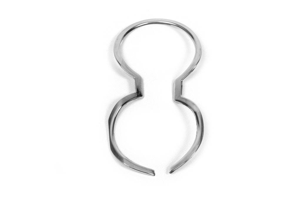 Cup holder edging (stainless) for Kia Rio 2012-2017 - Reelken Auto