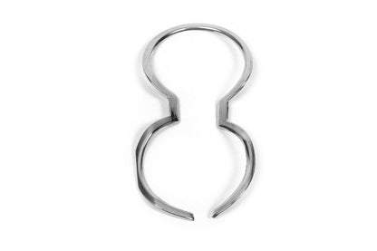 Cup holder edging (stainless) for Kia Rio 2012-2017 - Reelken Auto