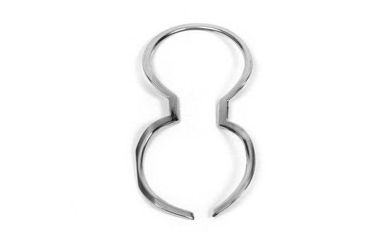 Cup holder edging (stainless) for Kia Rio 2012-2017 - Reelken Auto