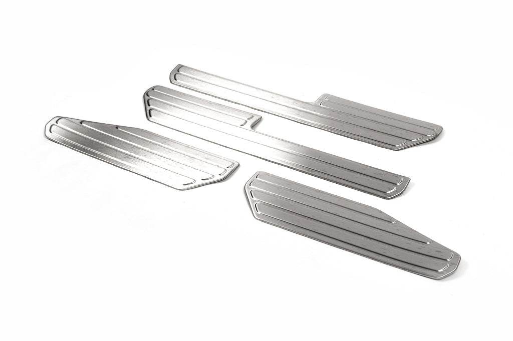 OmsaLine inner sills (4 pieces, stainless steel) for Volkswagen Amarok 2010-2022 - Reelken Auto