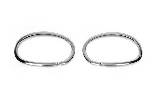 Overlays on the fog lights 2013↗ (2 PCs, stainless.) for Mercedes Sprinter W906 2006-2018 - Reelken Auto