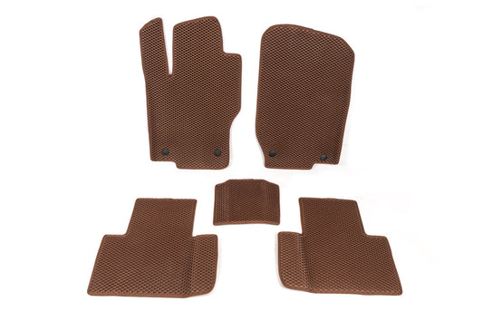 EVA Floor Mats (5 seats, brick red) for Mercedes GL сlass X164 2006-2012 - image 1