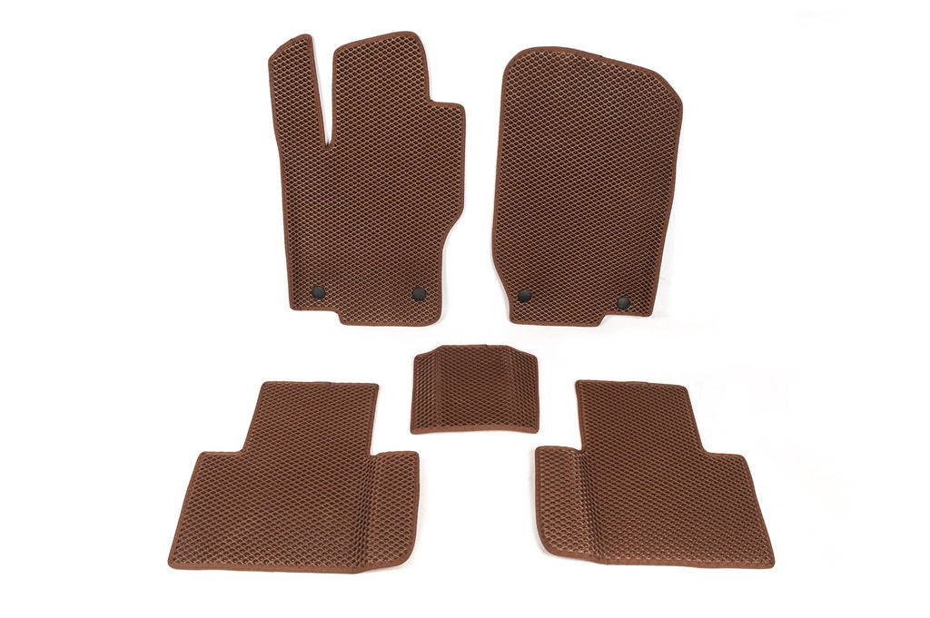 EVA Floor Mats (5 seats, brick red) for Mercedes GL сlass X164 2006-2012 - image 1