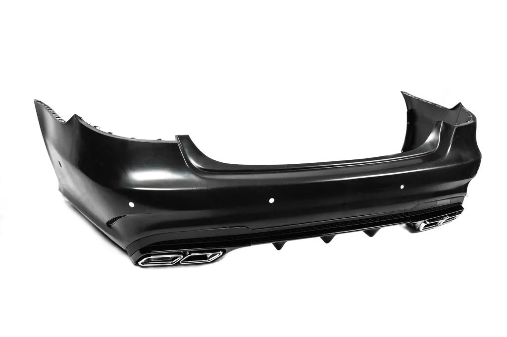 Rear bumper with diffuser E63 AMG (2013-2016) for Mercedes E-сlass W212 2009-2016 - image 2