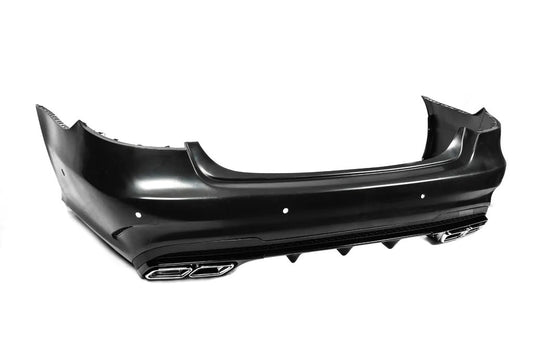 Rear bumper with diffuser E63 AMG (2013-2016) for Mercedes E-class W212 2009-2016 - image 2