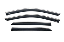 Window deflectors with chrome trim (4 pcs, Niken) for Hyundai Ioniq 5 2021- - image 1