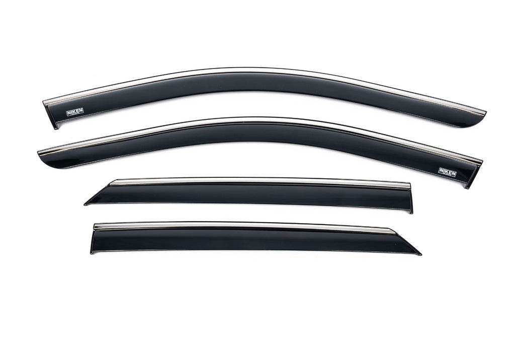 Windbreakers with chrome (4 pcs, Niken) for Hyundai Ioniq 5 2021↗ year - Reelken Auto