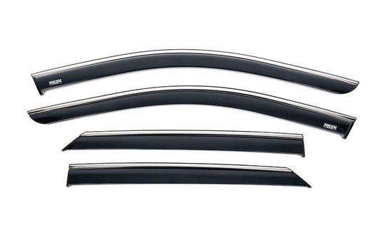 Windbreakers with chrome (4 pcs, Niken) for Hyundai Ioniq 5 2021↗ year - Reelken Auto