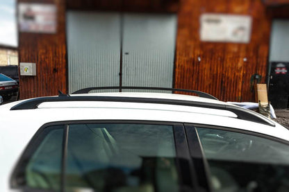 Roof rails OmsaLine Solid (2 pieces, black) for Volkswagen Golf 7/E-Golf - Reelken Auto