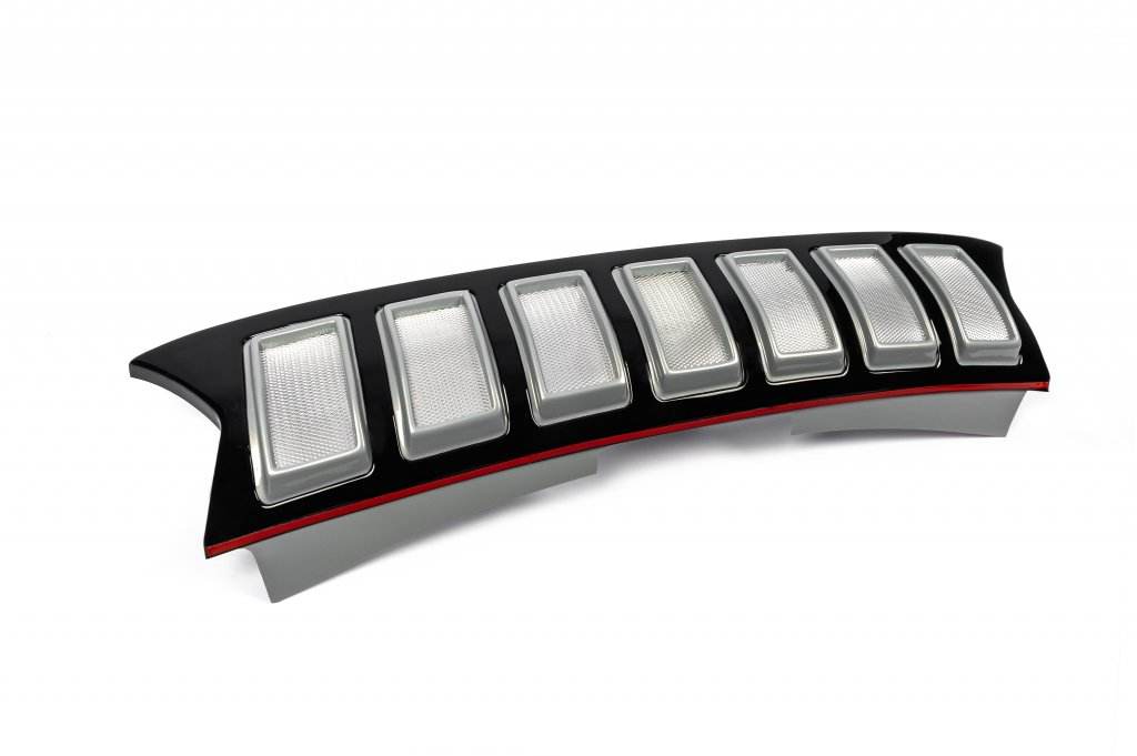 Front grille (grey) for Dacia Duster 2018-2024 - Reelken Auto