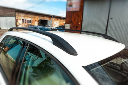 Roof rails OmsaLine Solid (2 pieces, black) for Volkswagen Golf 7/E-Golf - Reelken Auto
